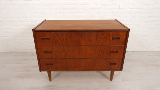Image 1 of Commode Vintage | Teck | 3 Tiroirs