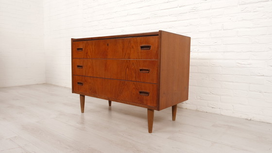Image 1 of Commode Vintage | Teck | 3 Tiroirs