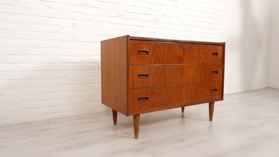 Image 1 of Commode Vintage | Teck | 3 Tiroirs