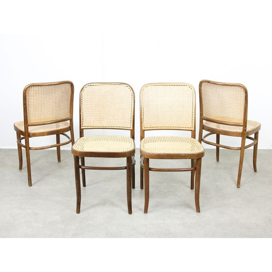 Image 1 of Ensemble de 4 chaises vintage No. 811 de Michael Thonet