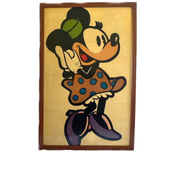 Image 1 of Poster encadré vintage Minnie Mouse, France 1960s