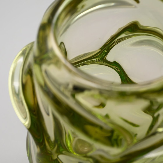 Image 1 of Jan Kotik Beránek Glassworks Art Glass Iconic Design Vintage Vase Propeller Mcm