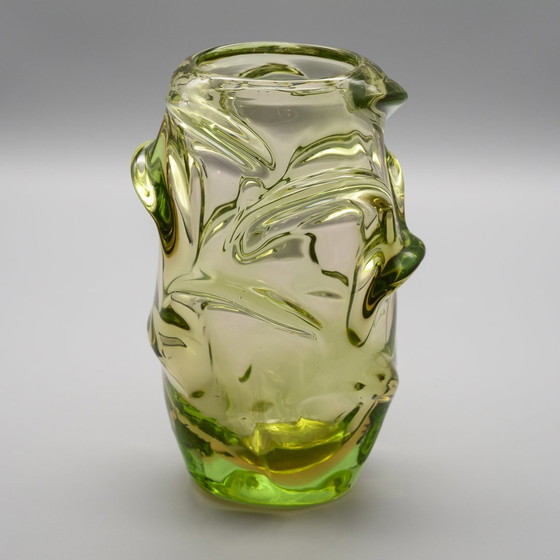 Image 1 of Jan Kotik Beránek Glassworks Art Glass Iconic Design Vintage Vase Propeller Mcm