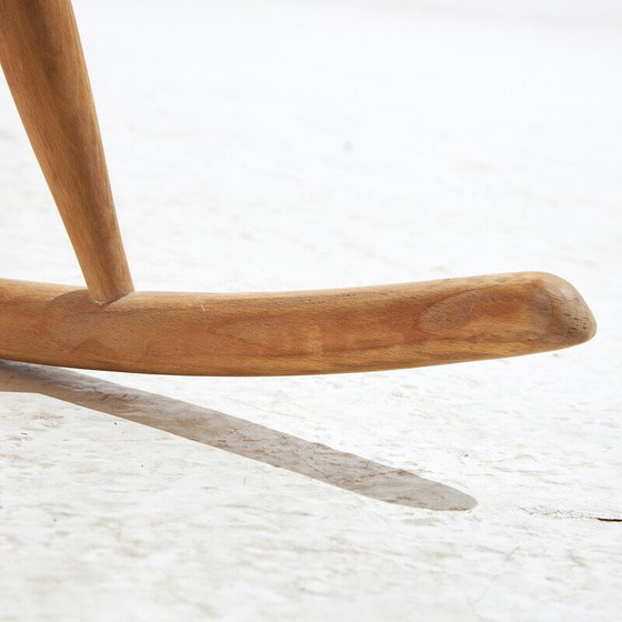 Image 1 of Fauteuil à bascule vintage en hêtre "IW3" par Illum Wikkelsø pour Niels Eilersen, 1960
