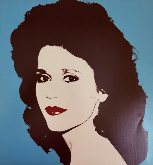 Andy Warhol : "Jane Fonda, 1982".  ©2007 Fondation Andy Warhol pour les arts visuels, New York.