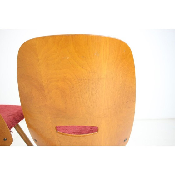 Image 1 of Ensemble de 4 chaises de salle à manger vintage par Frantisek Jirak pour Tatra, Tchécoslovaquie années 1960