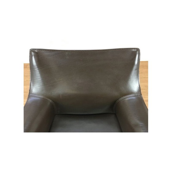 Image 1 of Fauteuil en cuir vintage de Mario Bellini pour Cassina