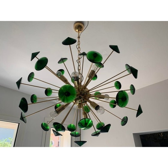 Image 1 of Lustre Sputnik en verre de Murano Multicolore fait à la main en Italie