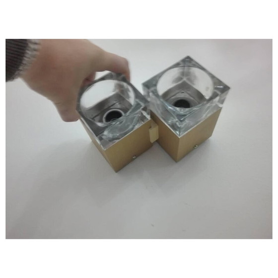 Image 1 of Lampe murale vintage italienne Cubis par Gaetano Sciolari - 1970