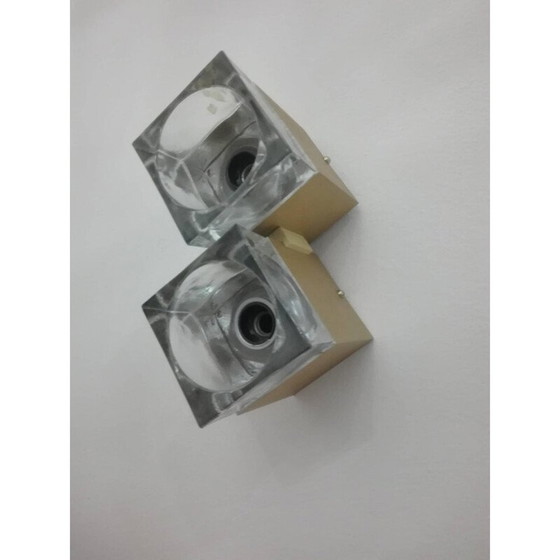 Image 1 of Lampe murale vintage italienne Cubis par Gaetano Sciolari - 1970