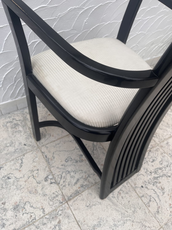 Image 1 of Chaise Design En Bois Noir