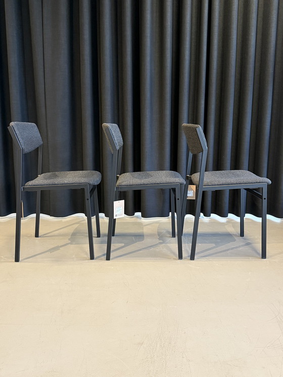 Image 1 of 3X Chaise de salle à manger No. 50 sans accoudoirs - Design In Box