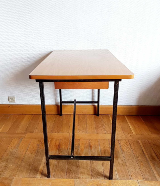 Image 1 of Bureau Et Chaise En Formica 1960