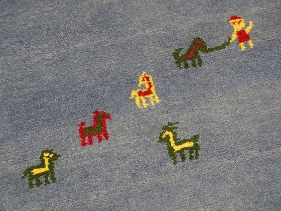 Image 1 of Tapis Rond • Gabbeh • 1990 • ∅ 195 Cm 