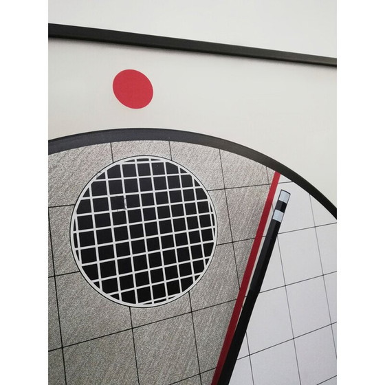 Image 1 of Horloge vintage postmoderne Morphos par Kurt B. Del Banco pour Acerbis, 1980