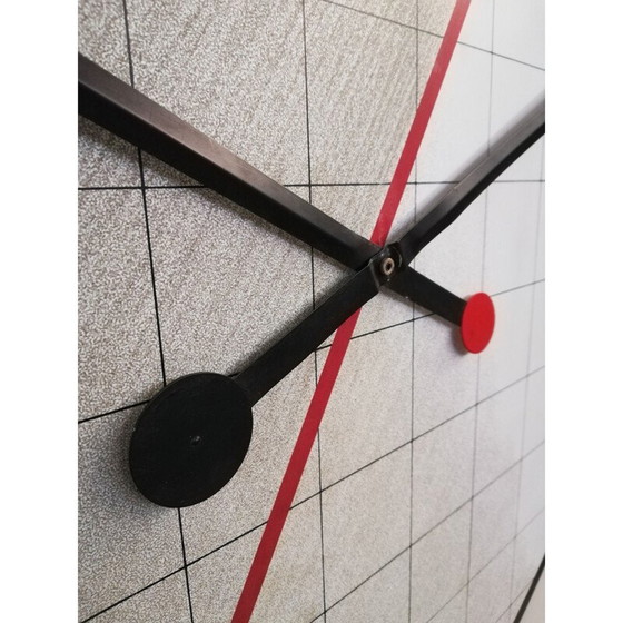 Image 1 of Horloge vintage postmoderne Morphos par Kurt B. Del Banco pour Acerbis, 1980