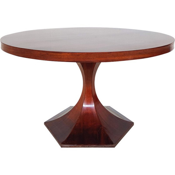 Image 1 of Table de salle à manger en bois du milieu du siècle par Carlo de Carli, Italie, années 1960