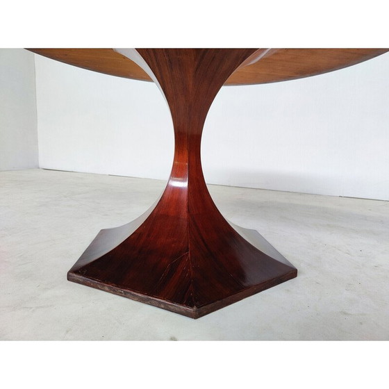 Image 1 of Table de salle à manger en bois du milieu du siècle par Carlo de Carli, Italie, années 1960