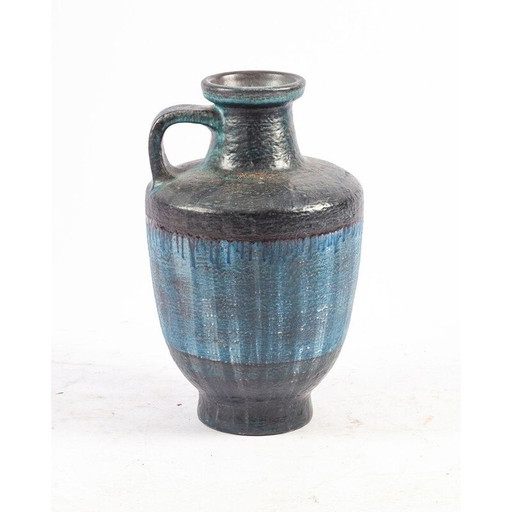 Vase de table vintage modèle 7192 bleu pour Karlsruher Majolika, 1960