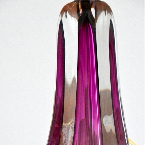 Image 1 of Lampe de table en cristal Val St-Lambert, Mid Century, Belgique 1960