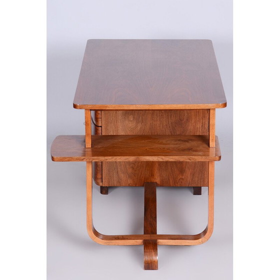 Image 1 of Bureau Art Déco vintage en noyer par Jindrich Halabala, années 1920