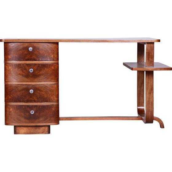 Image 1 of Bureau Art Déco vintage en noyer par Jindrich Halabala, années 1920