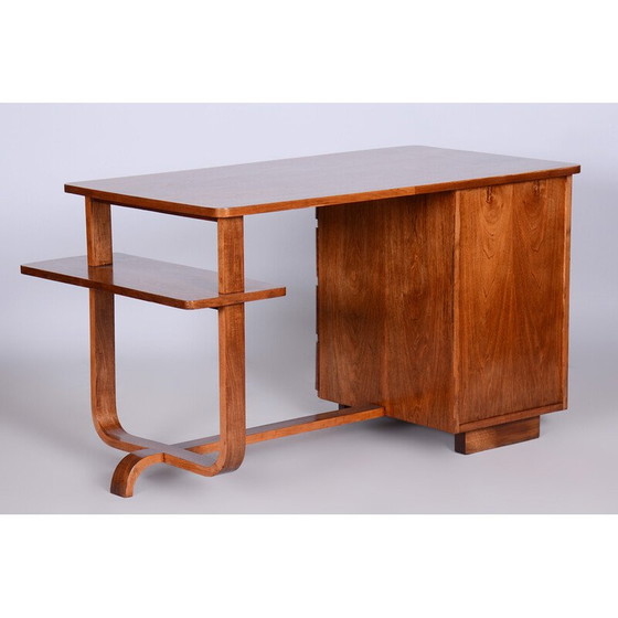 Image 1 of Bureau Art Déco vintage en noyer par Jindrich Halabala, années 1920