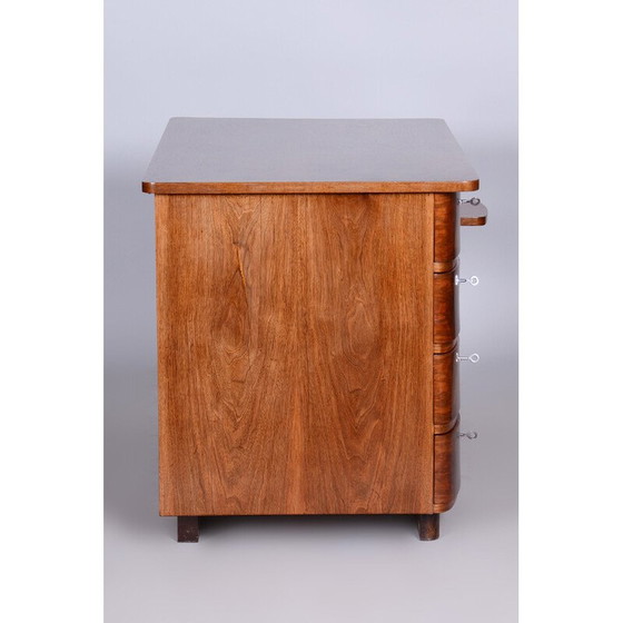 Image 1 of Bureau Art Déco vintage en noyer par Jindrich Halabala, années 1920