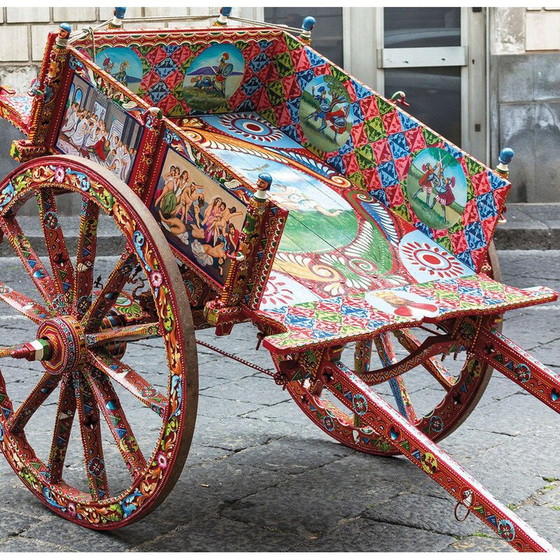 Image 1 of Lot de 4 marionnettes siciliennes vintage en résine et peintes à la main, Italie 1980