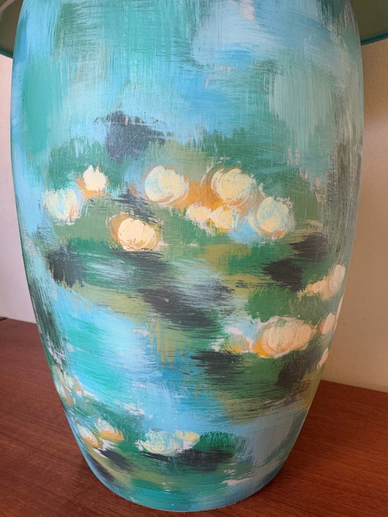 Image 1 of Lampe Louis Drimmer « Nymphéas » Années 80