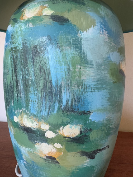 Image 1 of Lampe Louis Drimmer « Nymphéas » Années 80