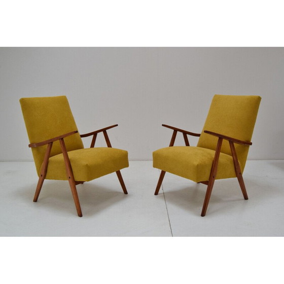 Image 1 of Paire de fauteuils vintage de Jiri Jiroutek, Tchécoslovaquie 1960