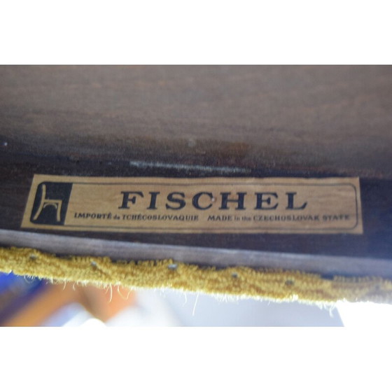 Image 1 of Ensemble de 4 chaises de salle à manger Art Déco par Fische 1930s