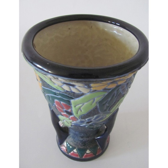 Image 1 of Vase vintage en céramique par Amphora-Werke Rießner, Tchécoslovaquie 1920