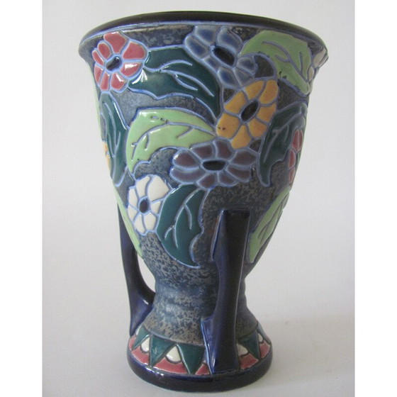 Image 1 of Vase vintage en céramique par Amphora-Werke Rießner, Tchécoslovaquie 1920