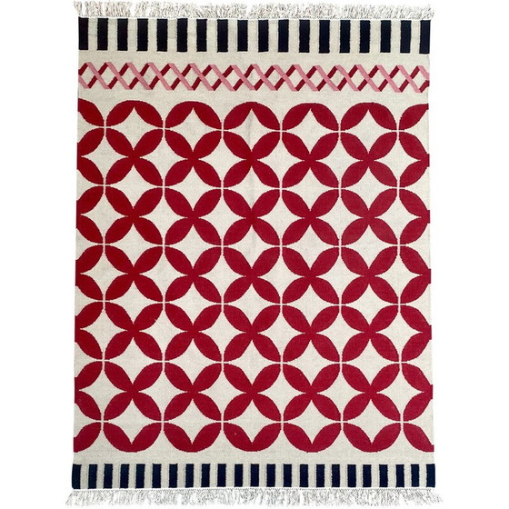 Image 1 of Tapis vintage en laine Kilim Catania par Sandra Figuerola pour Gan, 2010