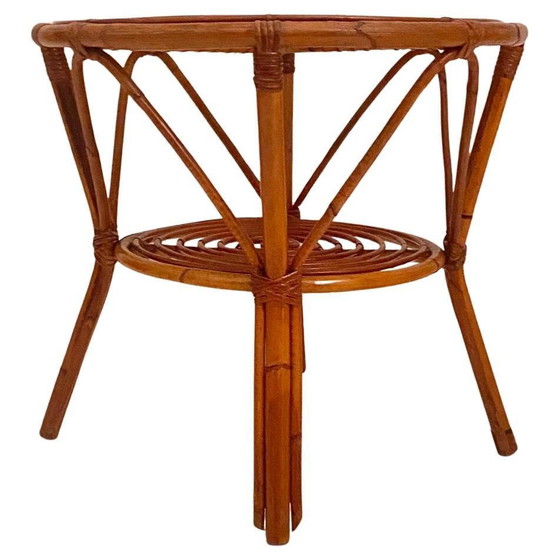 Image 1 of 1X Ensemble de salon en bambou et rotin, Italie 1960