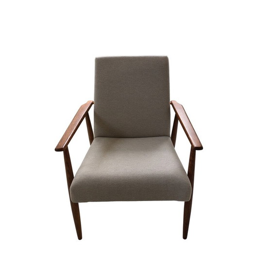 Image 1 of Paire de fauteuils beiges du milieu du siècle par Henryk Lis, années 1960