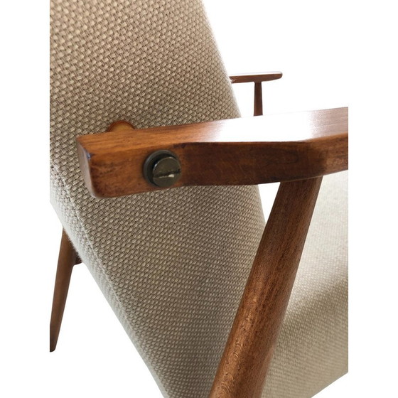 Image 1 of Paire de fauteuils beiges du milieu du siècle par Henryk Lis, années 1960