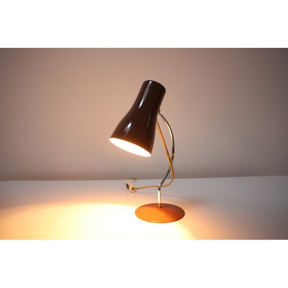 Image 1 of Lampe de table vintage en métal ajustable, chromée par Josef Hůrka pour Napako, Tchécoslovaquie 1970