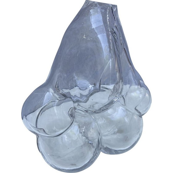 Image 1 of Vintage bubble 1 vase by Serge Mansau for St Louis Manufacture