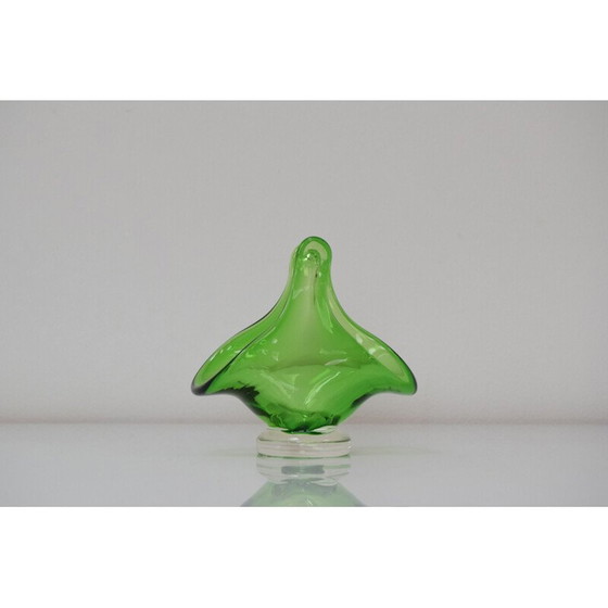 Image 1 of Bol en verre d'art vintage par Josef Hospodka pour Chribska Glassworks, Tchécoslovaquie 1960