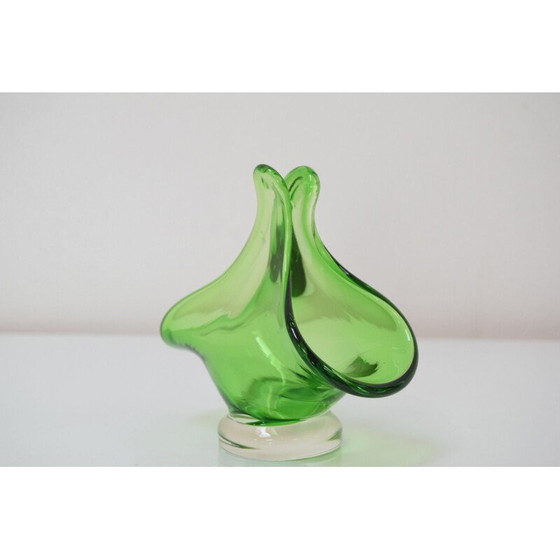 Image 1 of Bol en verre d'art vintage par Josef Hospodka pour Chribska Glassworks, Tchécoslovaquie 1960