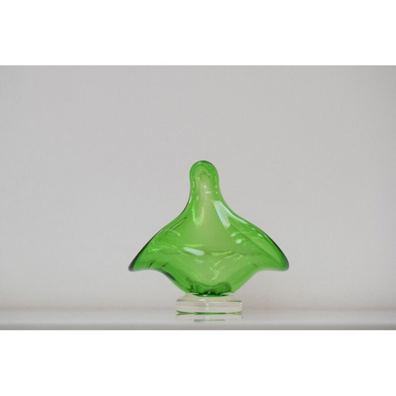 Image 1 of Bol en verre d'art vintage par Josef Hospodka pour Chribska Glassworks, Tchécoslovaquie 1960