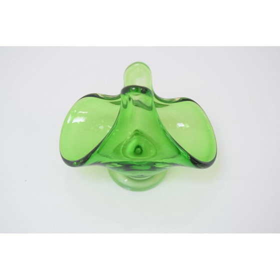 Image 1 of Bol en verre d'art vintage par Josef Hospodka pour Chribska Glassworks, Tchécoslovaquie 1960