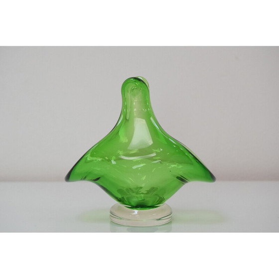 Image 1 of Bol en verre d'art vintage par Josef Hospodka pour Chribska Glassworks, Tchécoslovaquie 1960