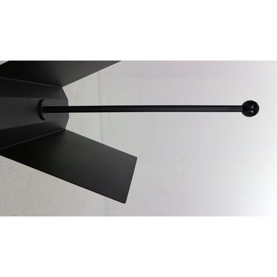 Image 1 of Porte-revues vintage minimaliste en métal noir par Porada Arredi, Italie 1980