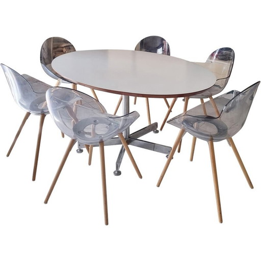 Ensemble de 6 chaises vintage par Studio Zetass