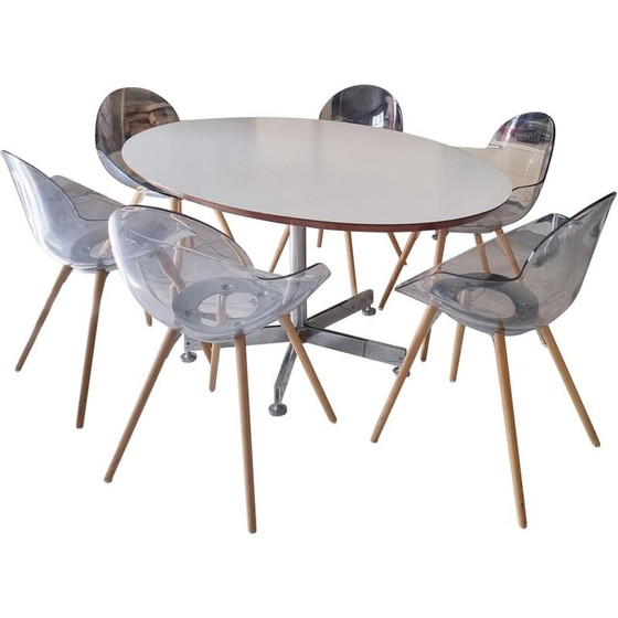 Image 1 of Ensemble de 6 chaises vintage par Studio Zetass