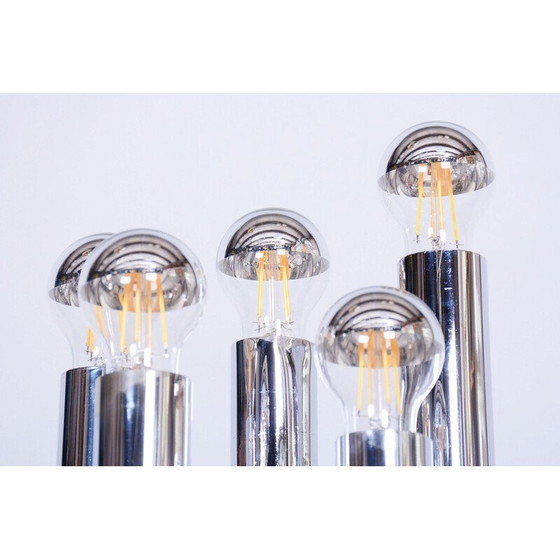 Image 1 of Lampadaire vintage Bauhaus en acier chromé, France 1950